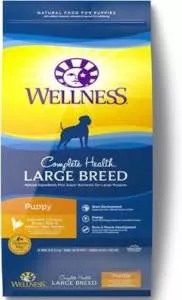 Wellness Large Breed Complete Health Puppy Deboned Chicken, Brown Rice & Salmon Recipe Dry Dog Food