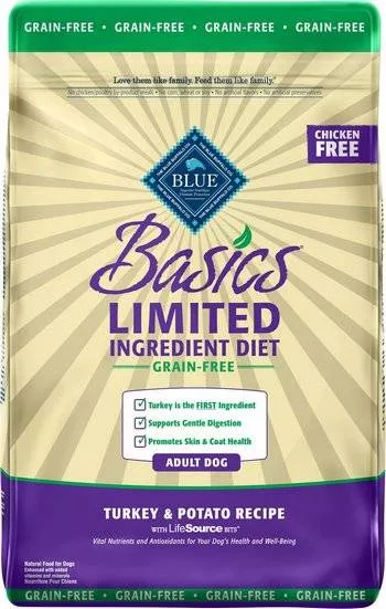 Blue Buffalo Basics Limited Ingredient Grain-Free Formula - Turkey & Potato Recipe